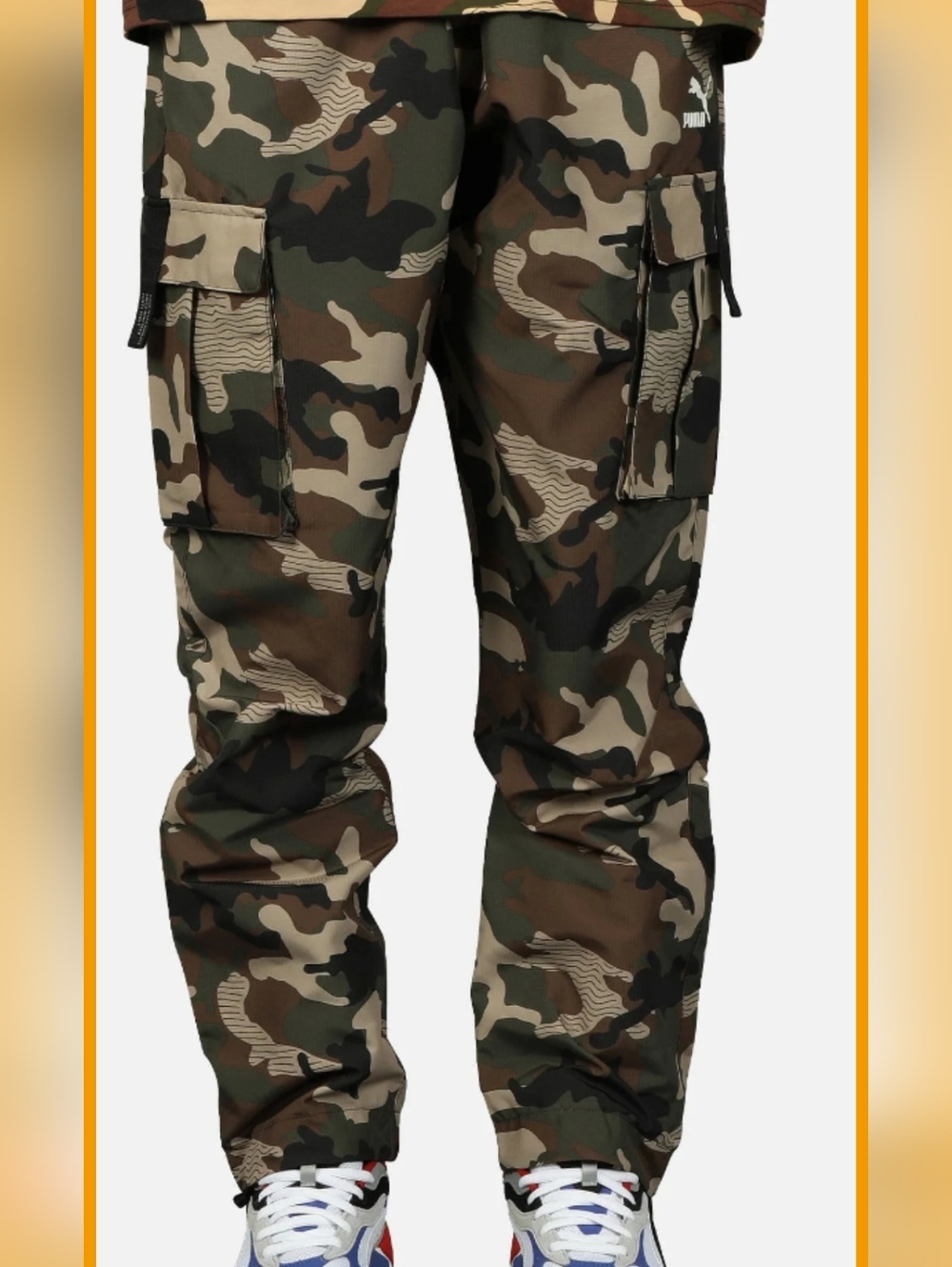 Puma Camouflage Cargo track Pants Camo Mens Medium